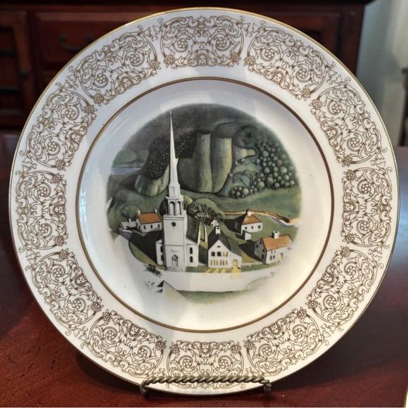 Wittnauer Collectors Guild Bone China 9” Plates Colonial 4pcs Wall Art - Picture 6 of 9